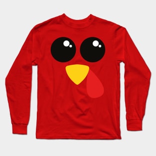 Turkey Face Costume Long Sleeve T-Shirt